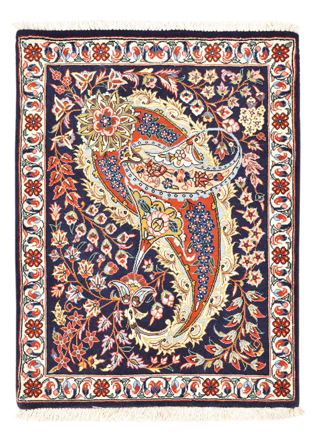 Perserteppich - Ghom - 84 x 64 cm - mehrfarbig