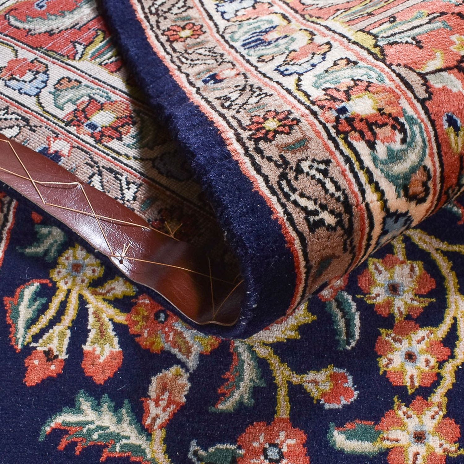 Perserteppich - Keshan - 375 x 252 cm - dunkelblau