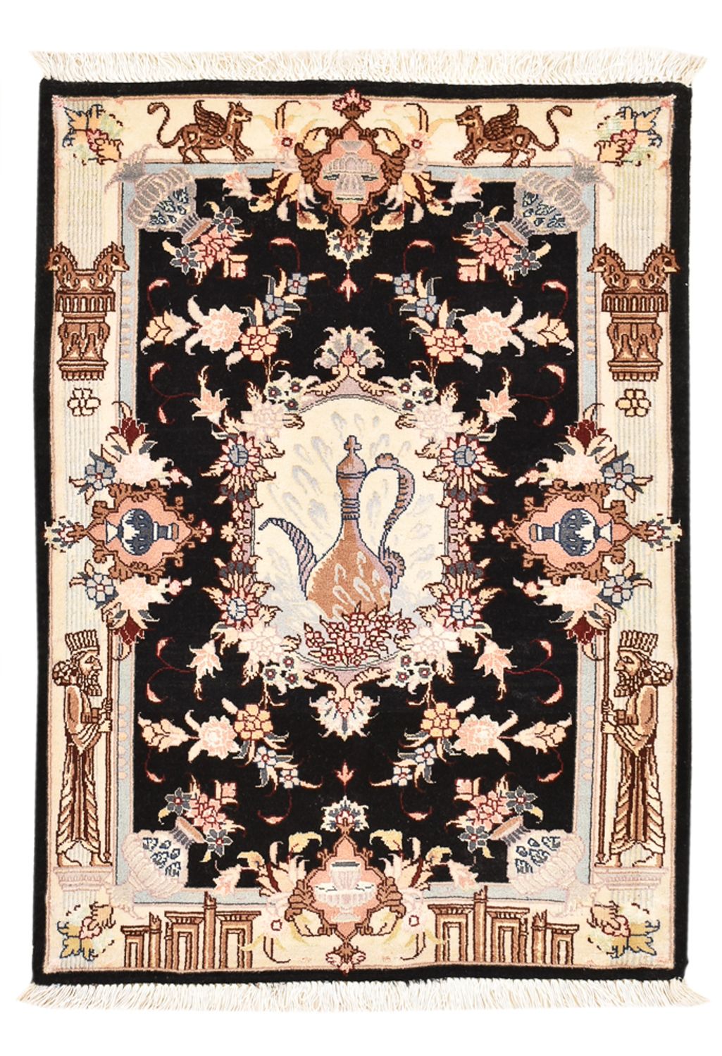 Perserteppich - Täbriz - Royal - 90 x 60 cm - mehrfarbig