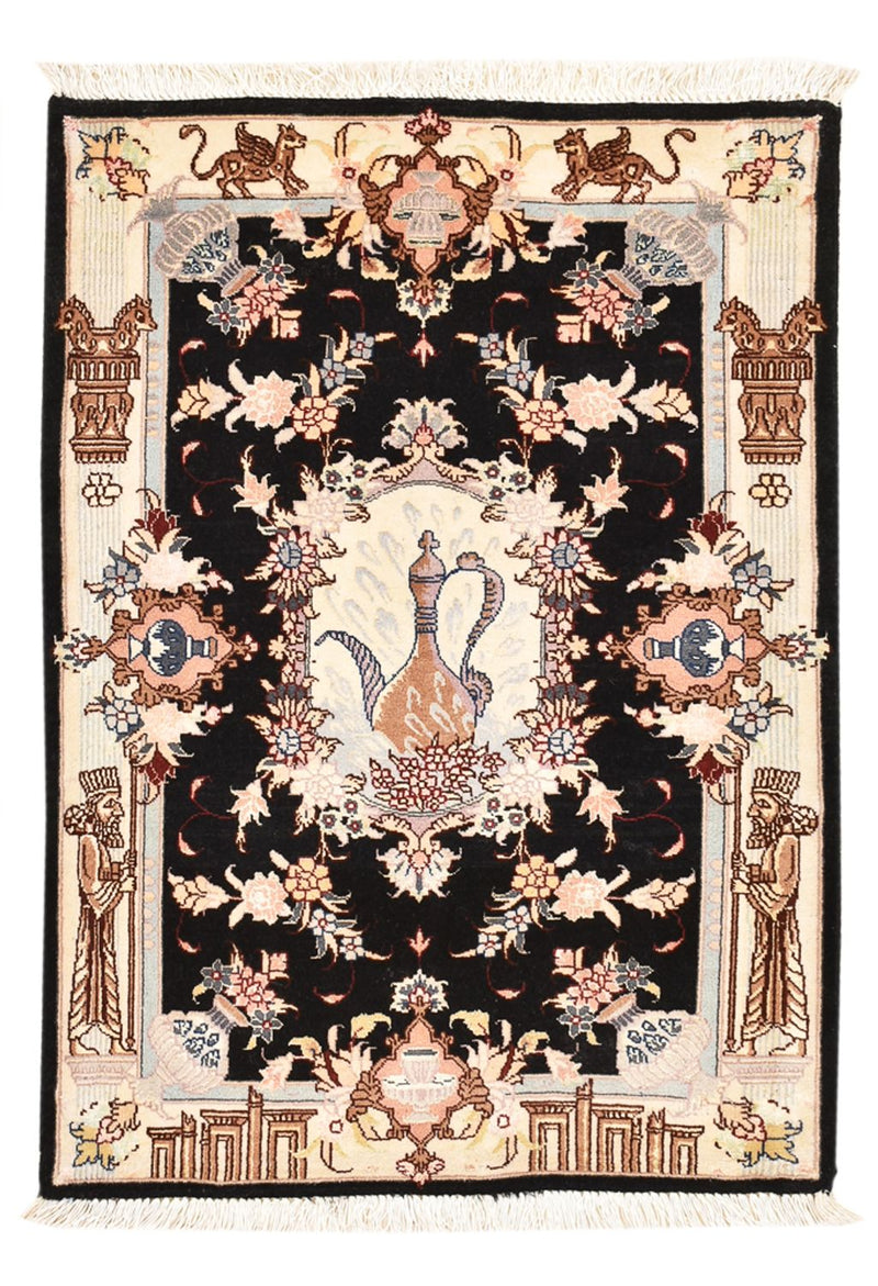 Perserteppich - Täbriz - Royal - 90 x 60 cm - mehrfarbig