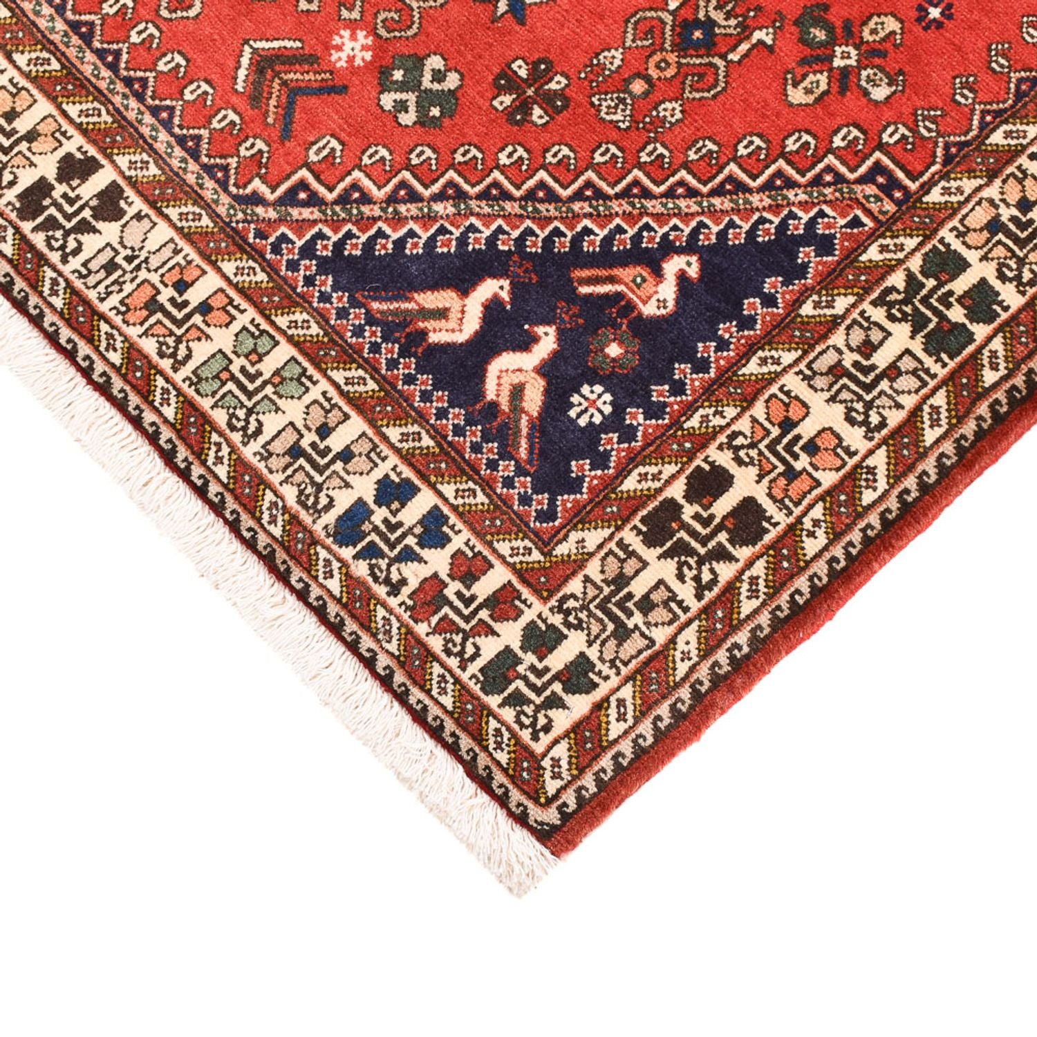 Perserteppich - Nomadic - 150 x 104 cm - rot