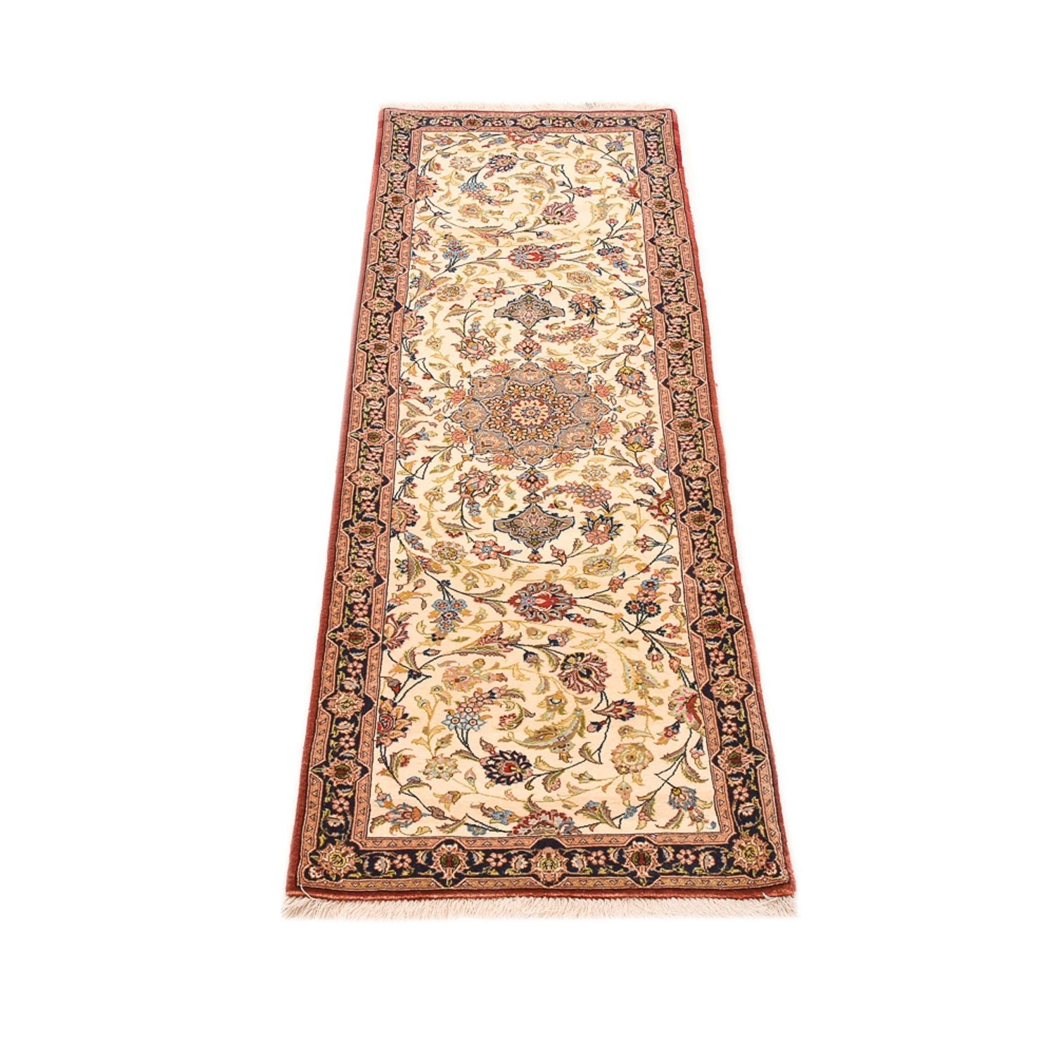 Läufer Perser - Ghom - Royal - 195 x 58 cm - hellbeige