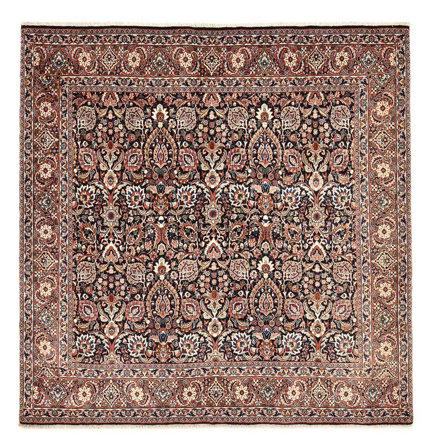 Perserteppich - Bidjar quadratisch  - 210 x 210 cm - rost
