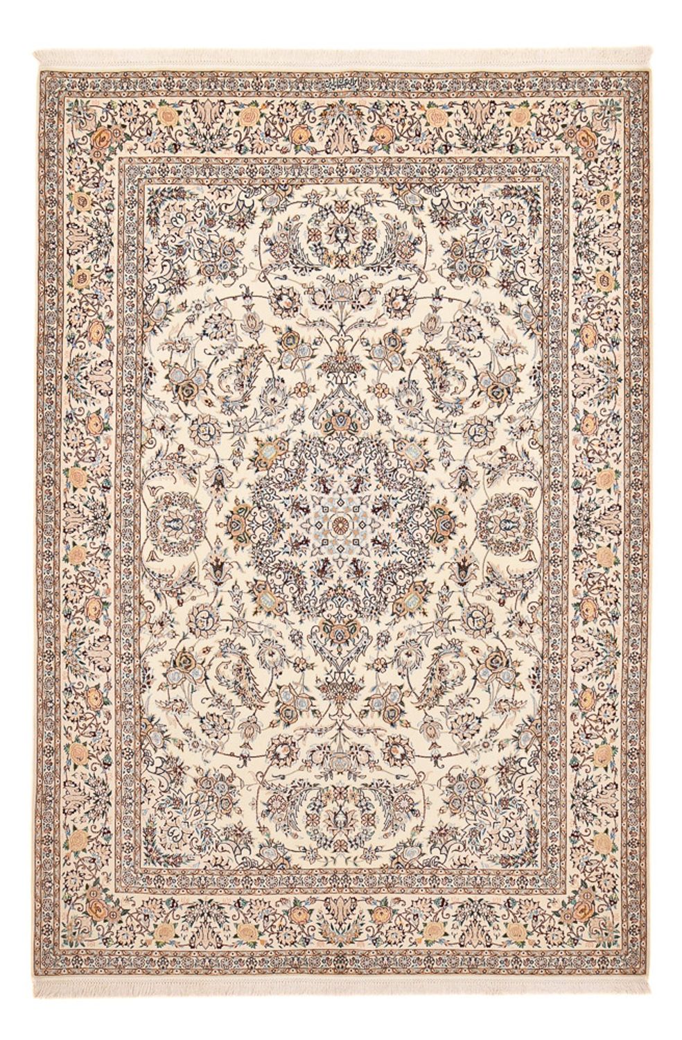 Perserteppich - Nain - Premium - 303 x 203 cm - creme