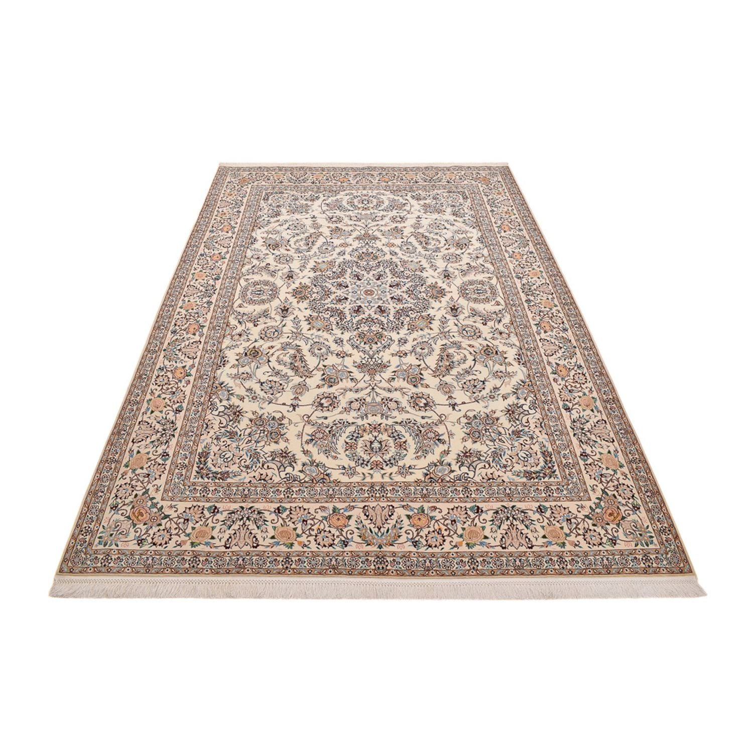 Perserteppich - Nain - Premium - 303 x 203 cm - creme