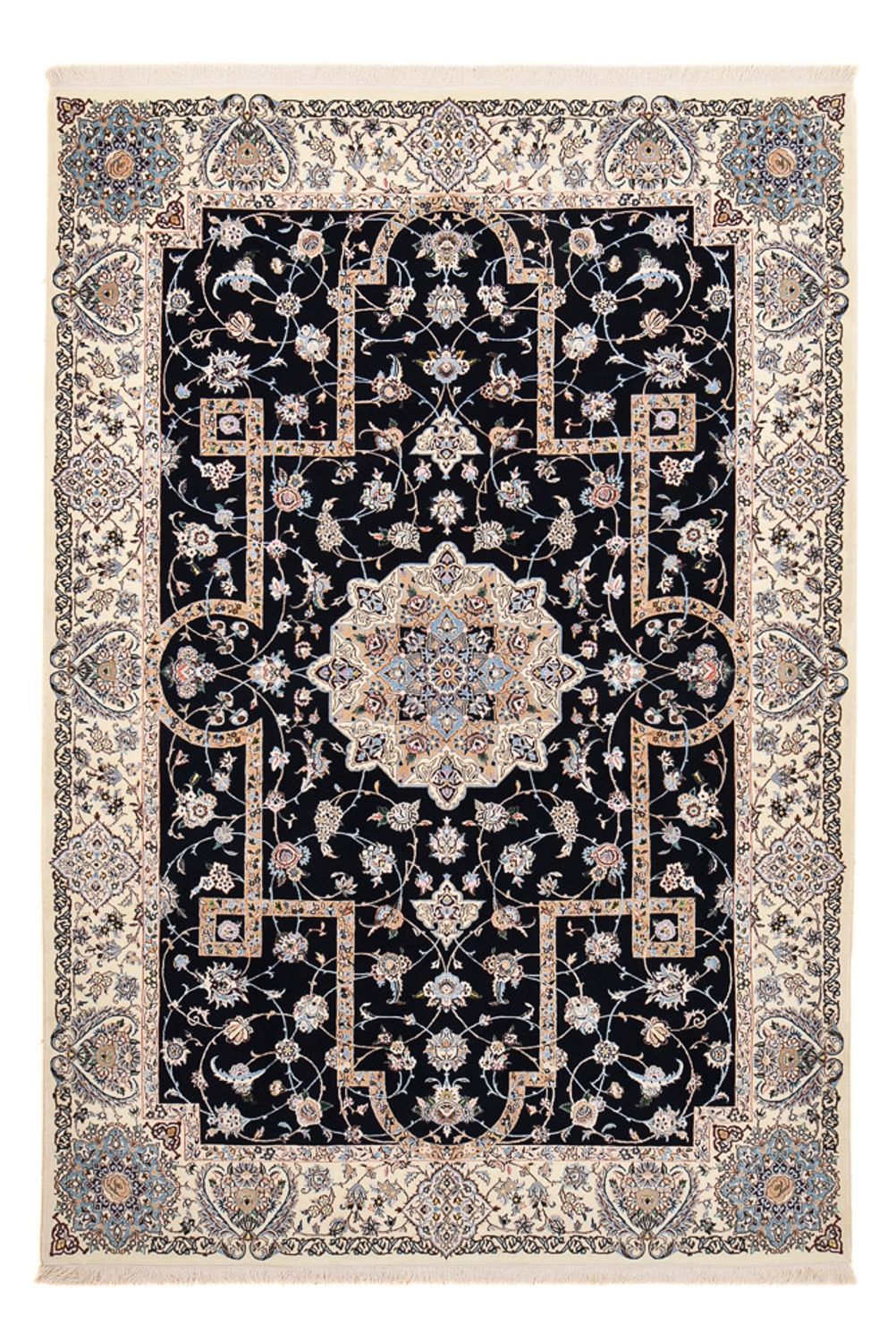 Perserteppich - Nain - Premium - 308 x 207 cm - dunkelblau