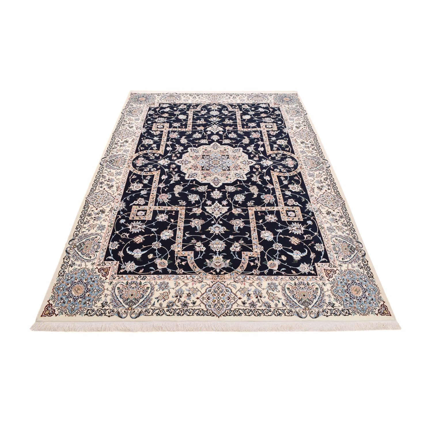 Perserteppich - Nain - Premium - 308 x 207 cm - dunkelblau