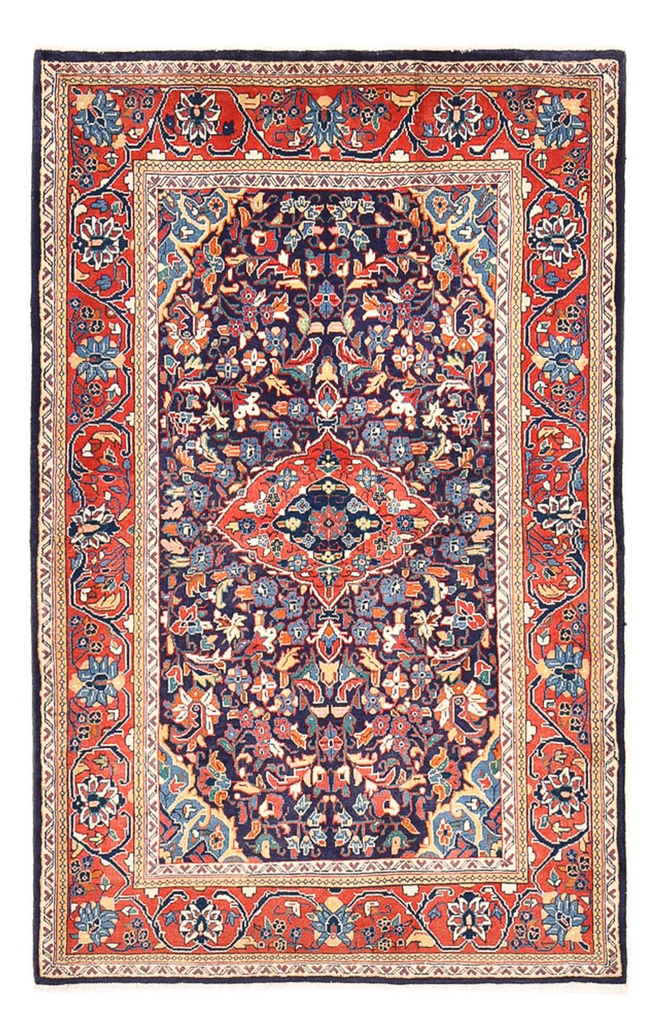Perserteppich - Nomadic - 170 x 110 cm - dunkelblau