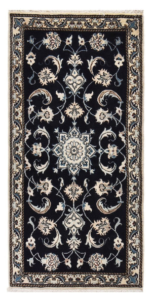 Perserteppich - Nain - 138 x 66 cm - dunkelblau