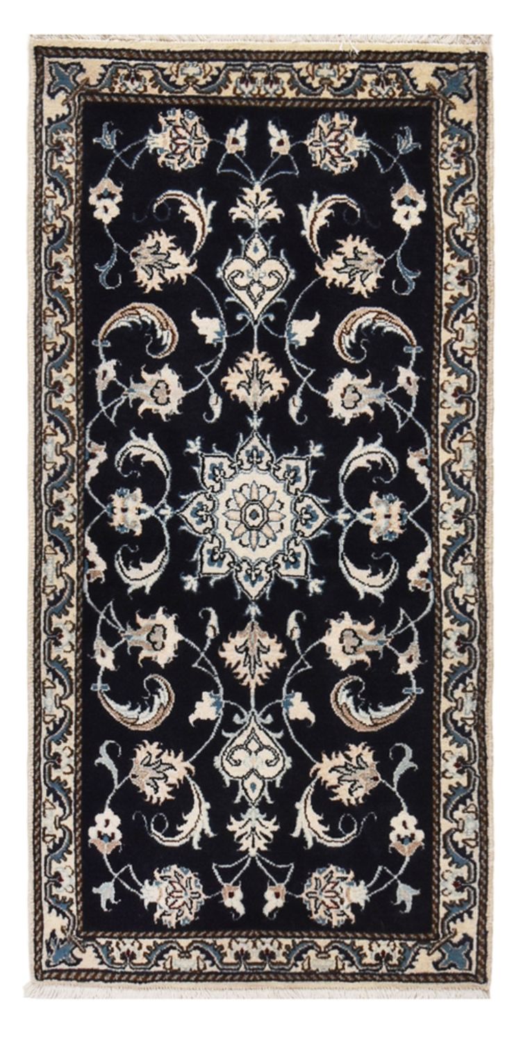 Perserteppich - Nain - 138 x 66 cm - dunkelblau