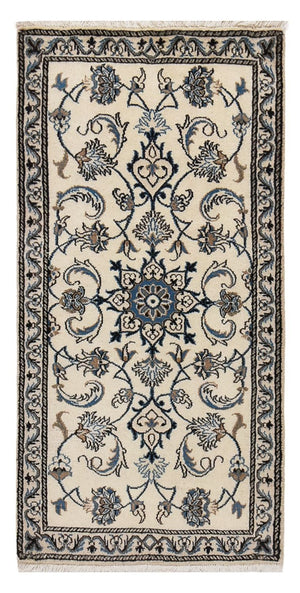 Perserteppich - Nain - 136 x 68 cm - creme