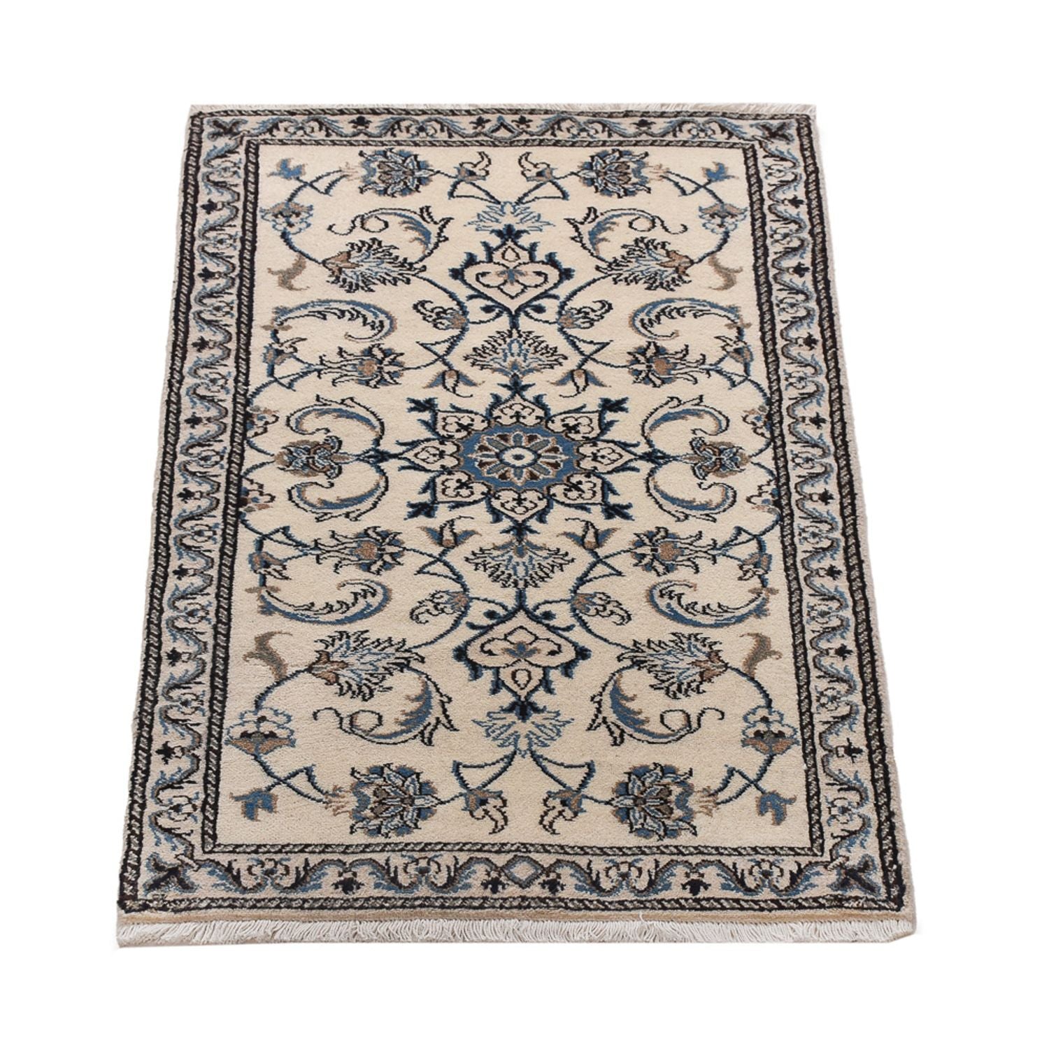 Perserteppich - Nain - 136 x 68 cm - creme
