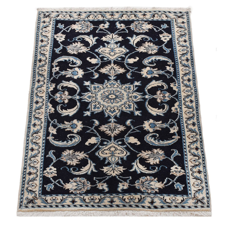 Perserteppich - Nain - 134 x 68 cm - dunkelblau