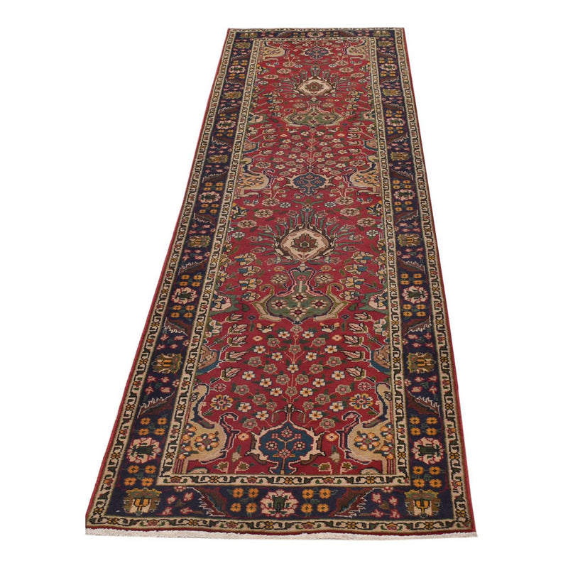Läufer Perser - Täbriz - 306 x 72 cm - rot