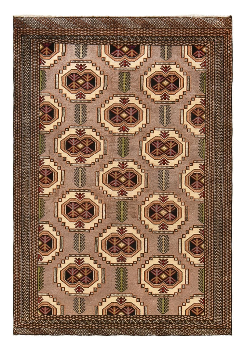 Turkaman Teppich - 188 x 127 cm - mehrfarbig