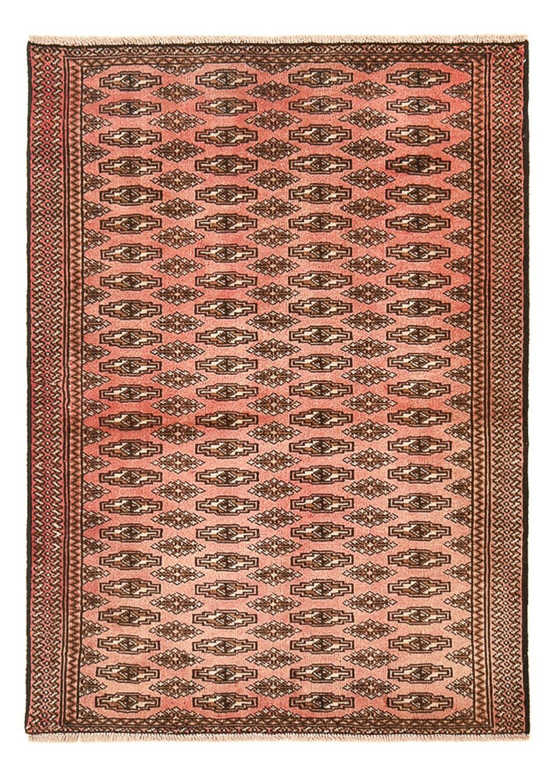 Turkaman Teppich - 128 x 90 cm - hellrot