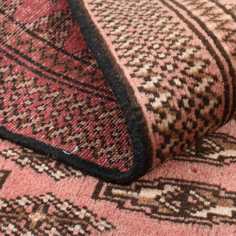 Turkaman Teppich - 128 x 90 cm - hellrot