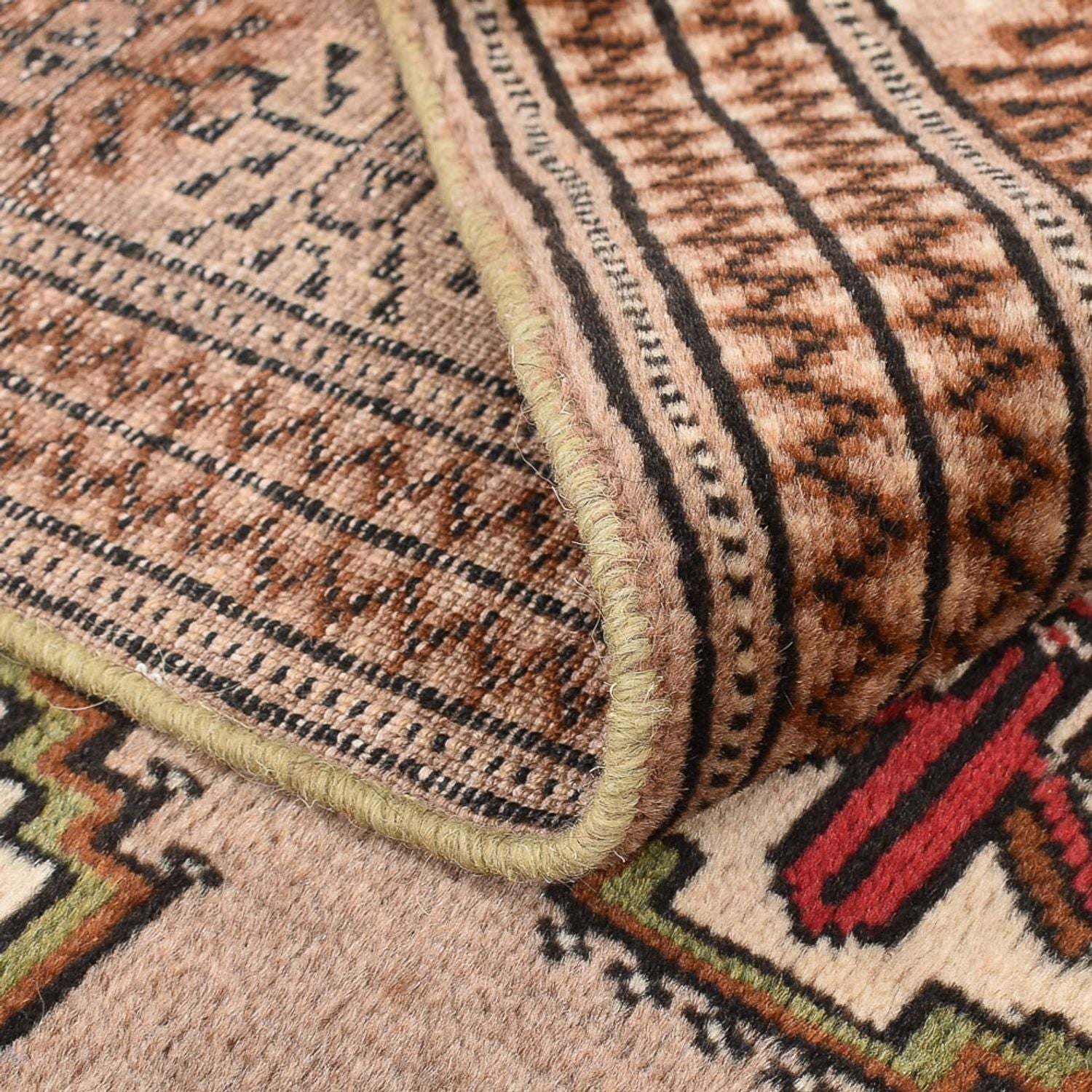 Turkaman Teppich - 191 x 134 cm - sand