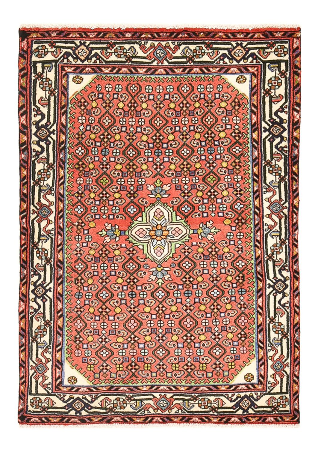 Perserteppich - Nomadic - 132 x 91 cm - rot