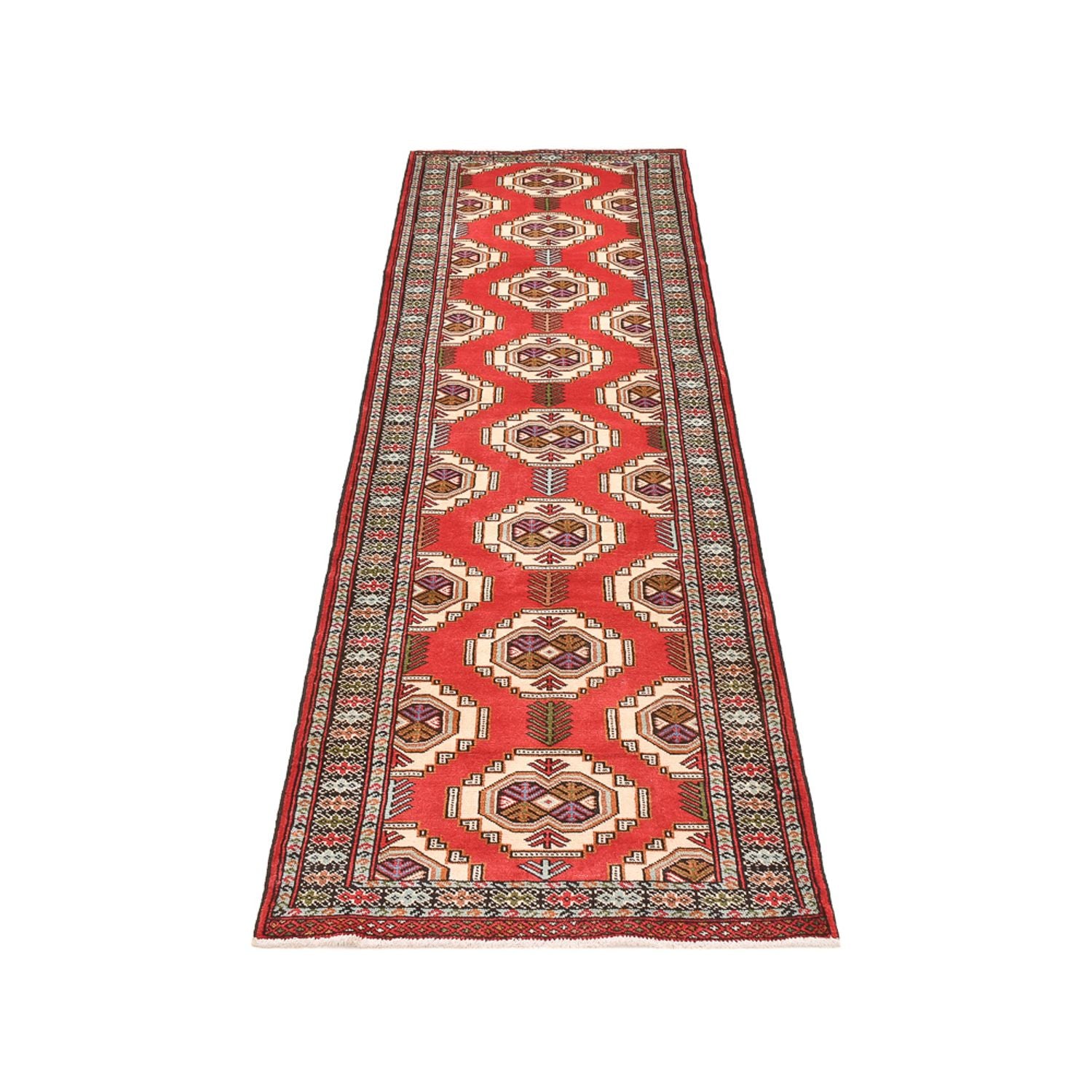 Läufer Turkaman - 283 x 85 cm - rot