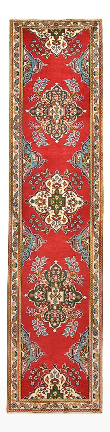 Läufer Perser - Täbriz - 341 x 85 cm - rot