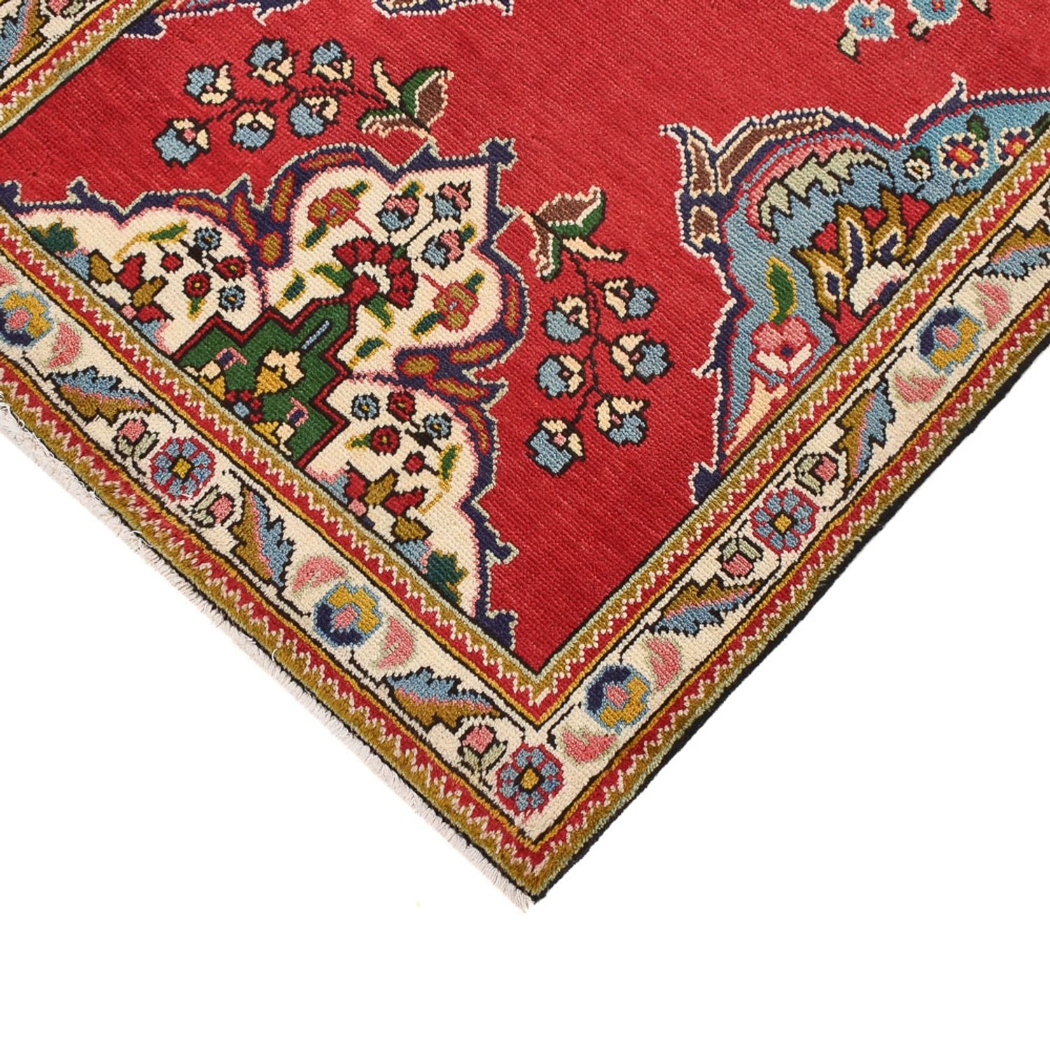 Läufer Perser - Täbriz - 343 x 80 cm - rot