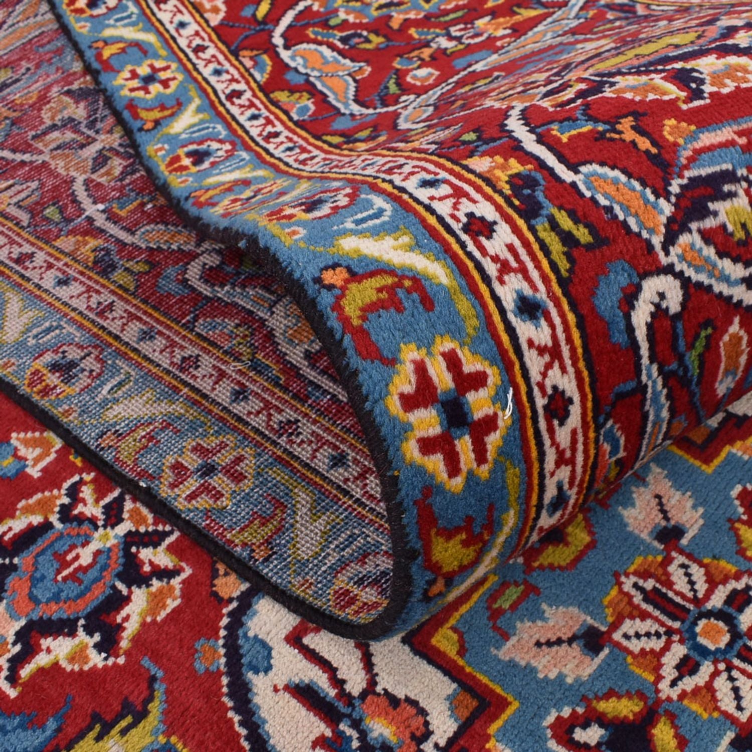 Perserteppich - Keshan - 345 x 232 cm - dunkelrot