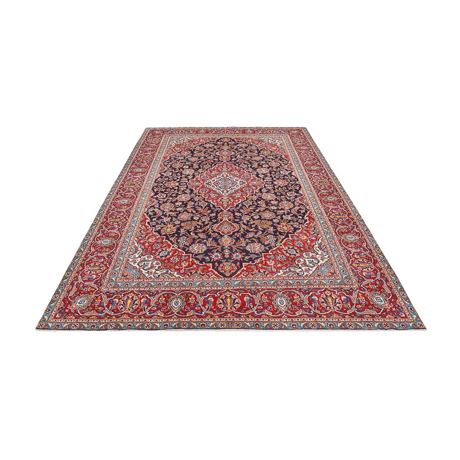 Perserteppich - Keshan - 345 x 232 cm - dunkelrot