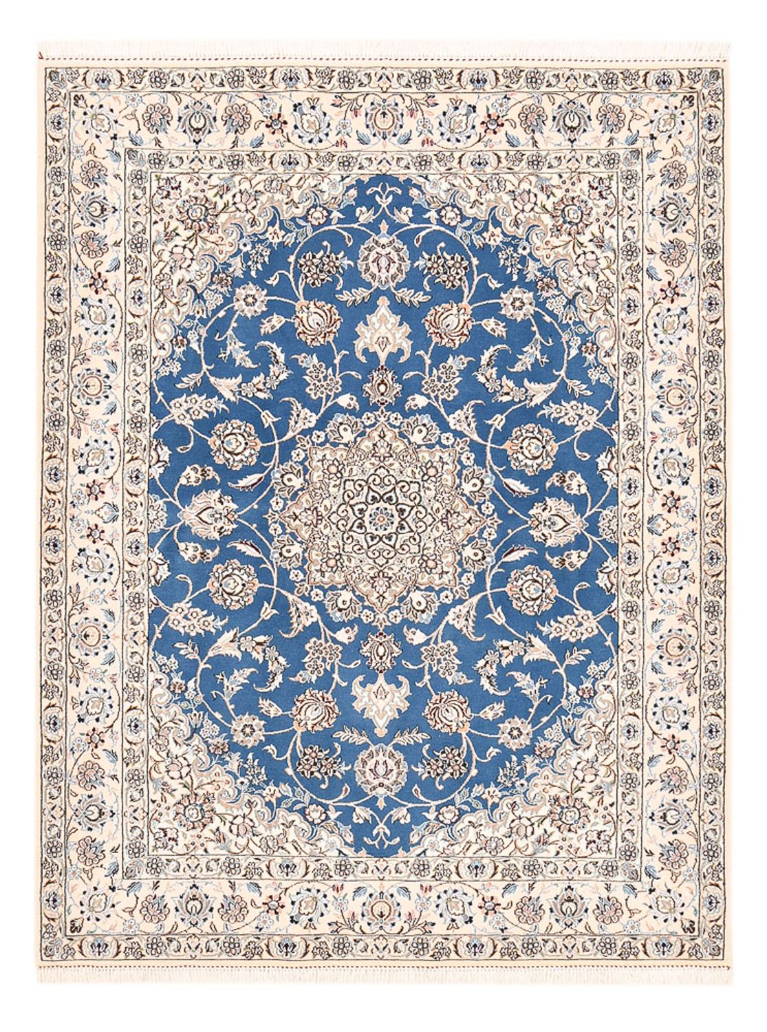 Perserteppich - Nain - Royal - 202 x 151 cm - blau