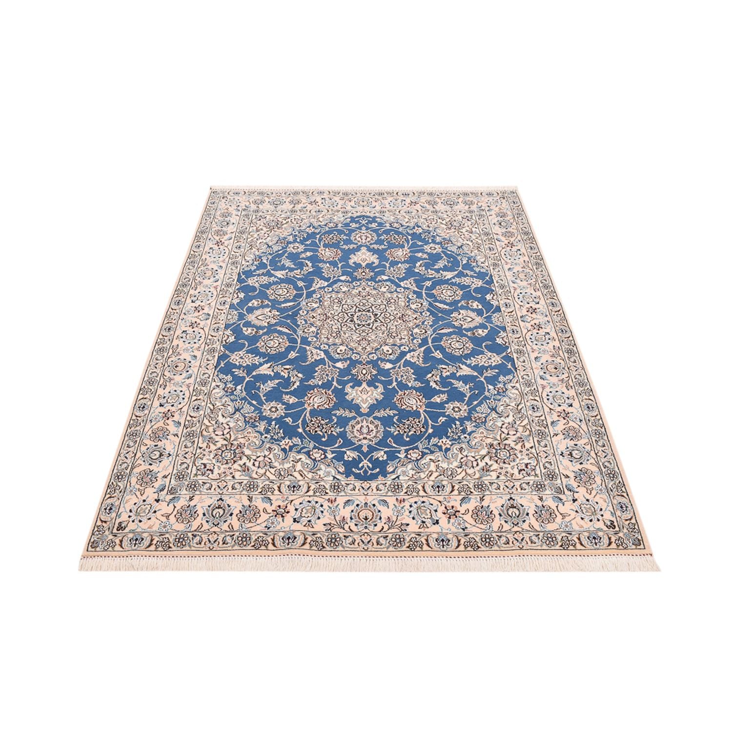 Perserteppich - Nain - Royal - 202 x 151 cm - blau