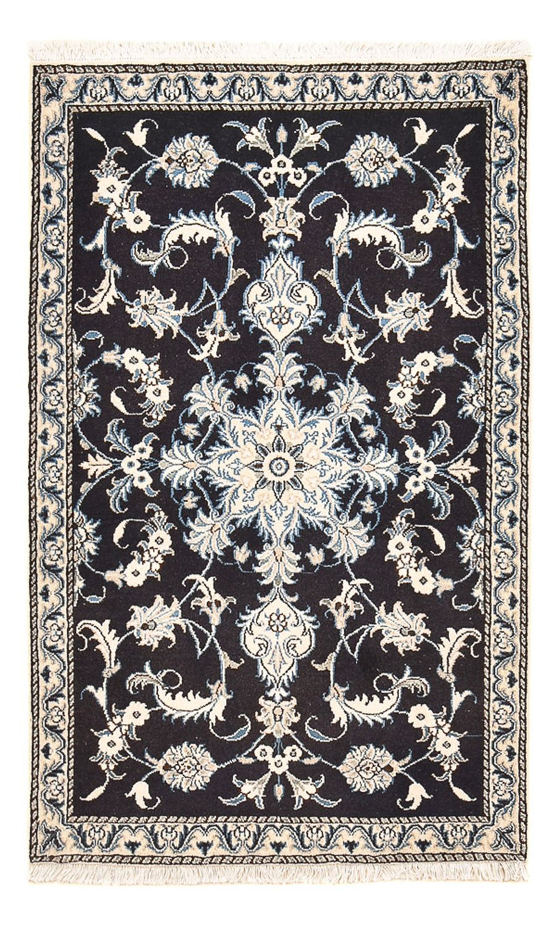 Perserteppich - Nain - 141 x 90 cm - dunkelblau