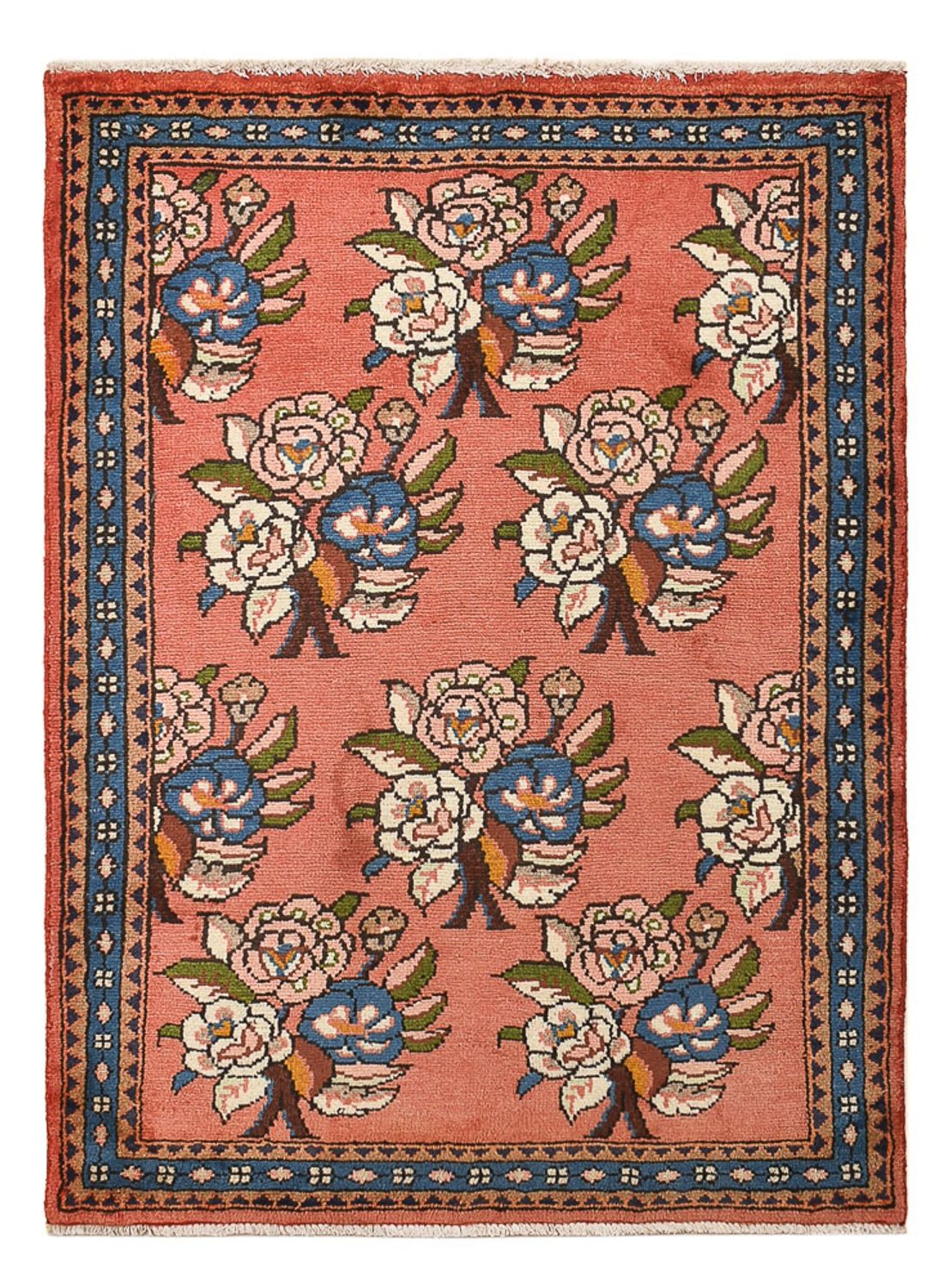 Perserteppich - Nomadic - 110 x 79 cm - hellrot