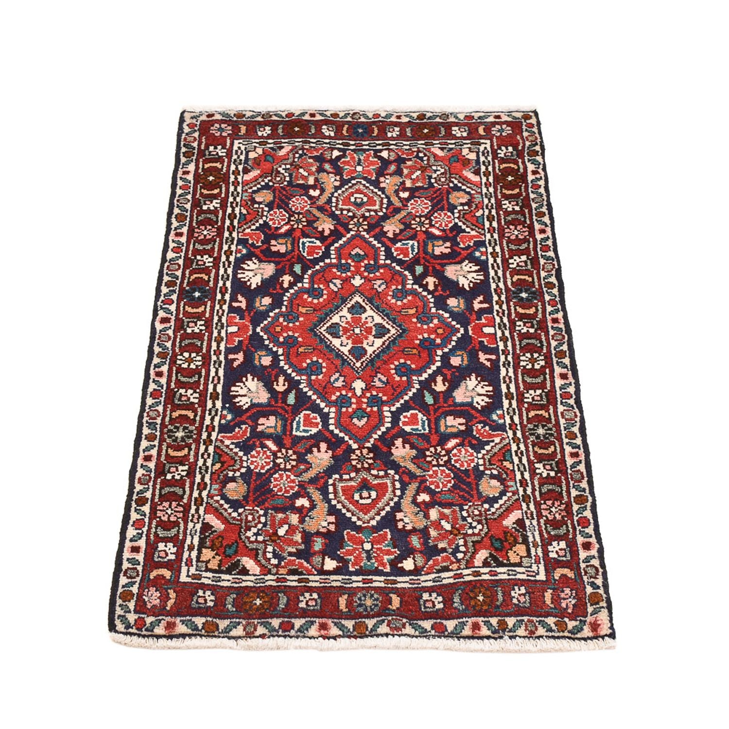Perserteppich - Nomadic - 93 x 54 cm - dunkelrot