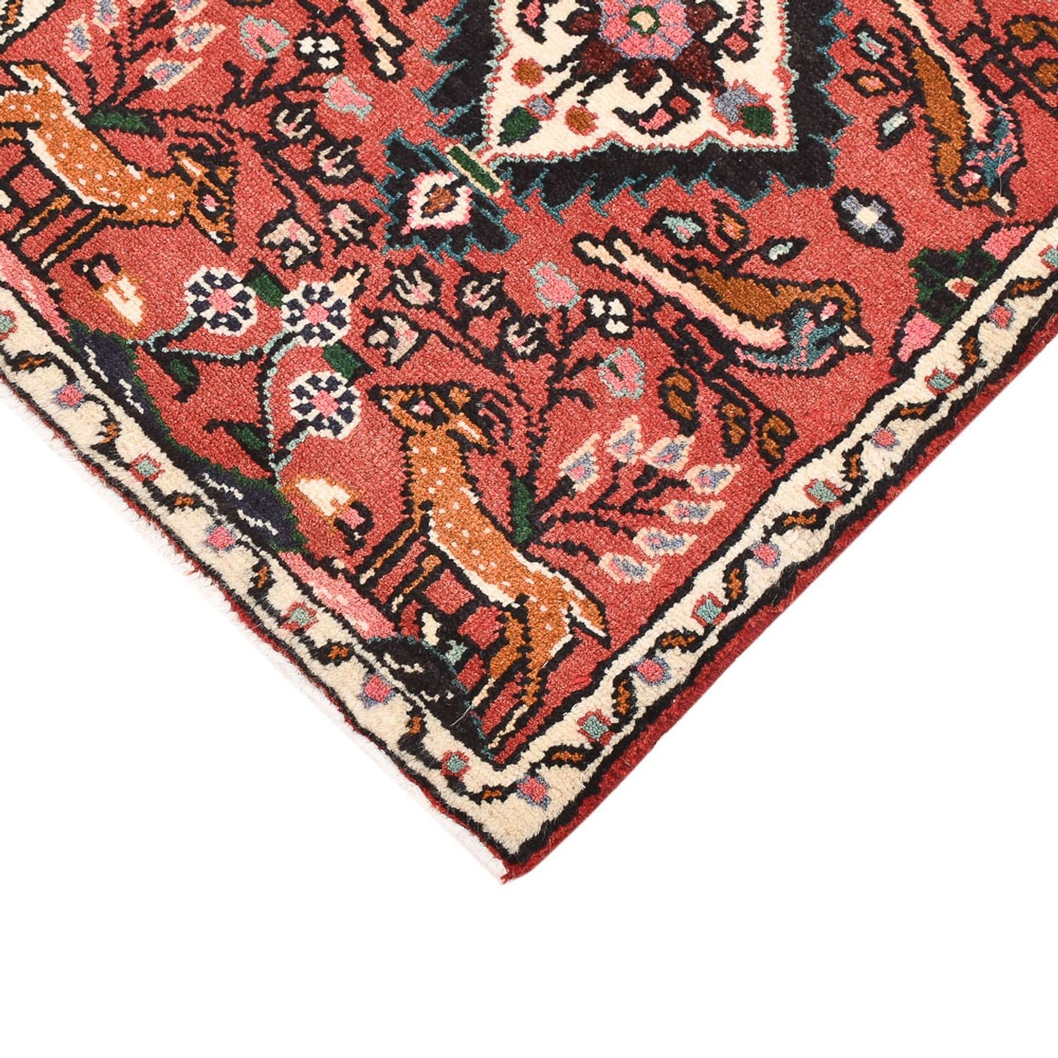 Perserteppich - Nomadic - 77 x 54 cm - dunkelrot