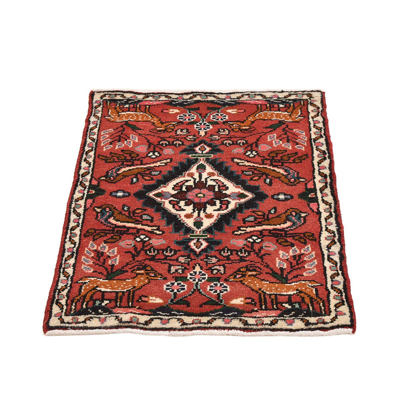 Perserteppich - Nomadic - 77 x 54 cm - dunkelrot