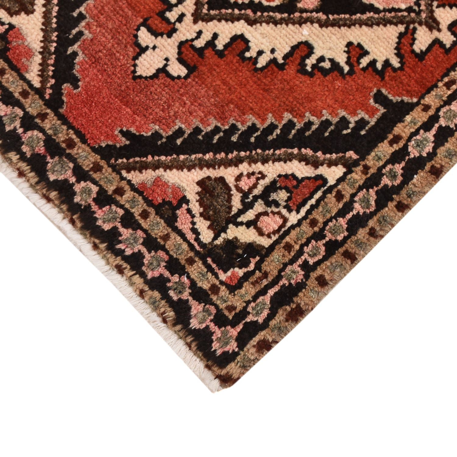 Perserteppich - Nomadic quadratisch  - 63 x 47 cm - rot