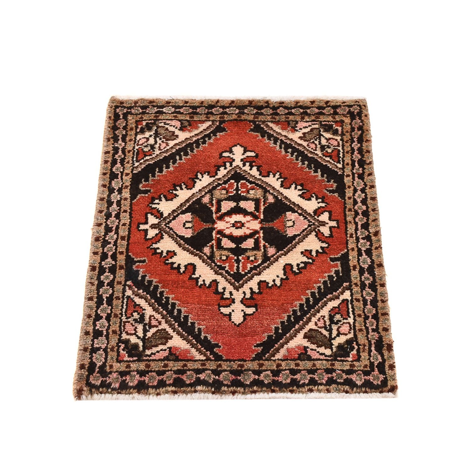 Perserteppich - Nomadic quadratisch  - 63 x 47 cm - rot