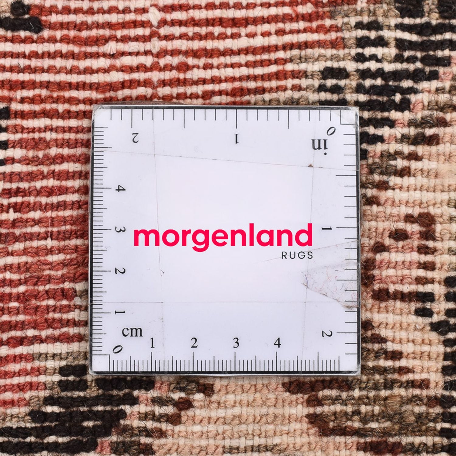 Perserteppich - Nomadic quadratisch  - 63 x 47 cm - rot