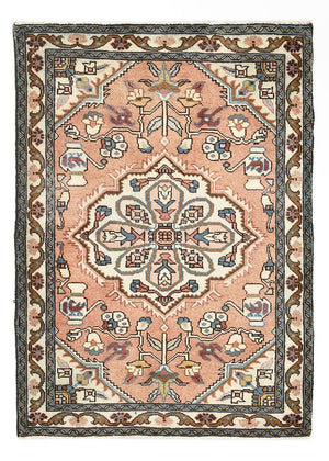 Perserteppich - Nomadic - 102 x 69 cm - hellrot