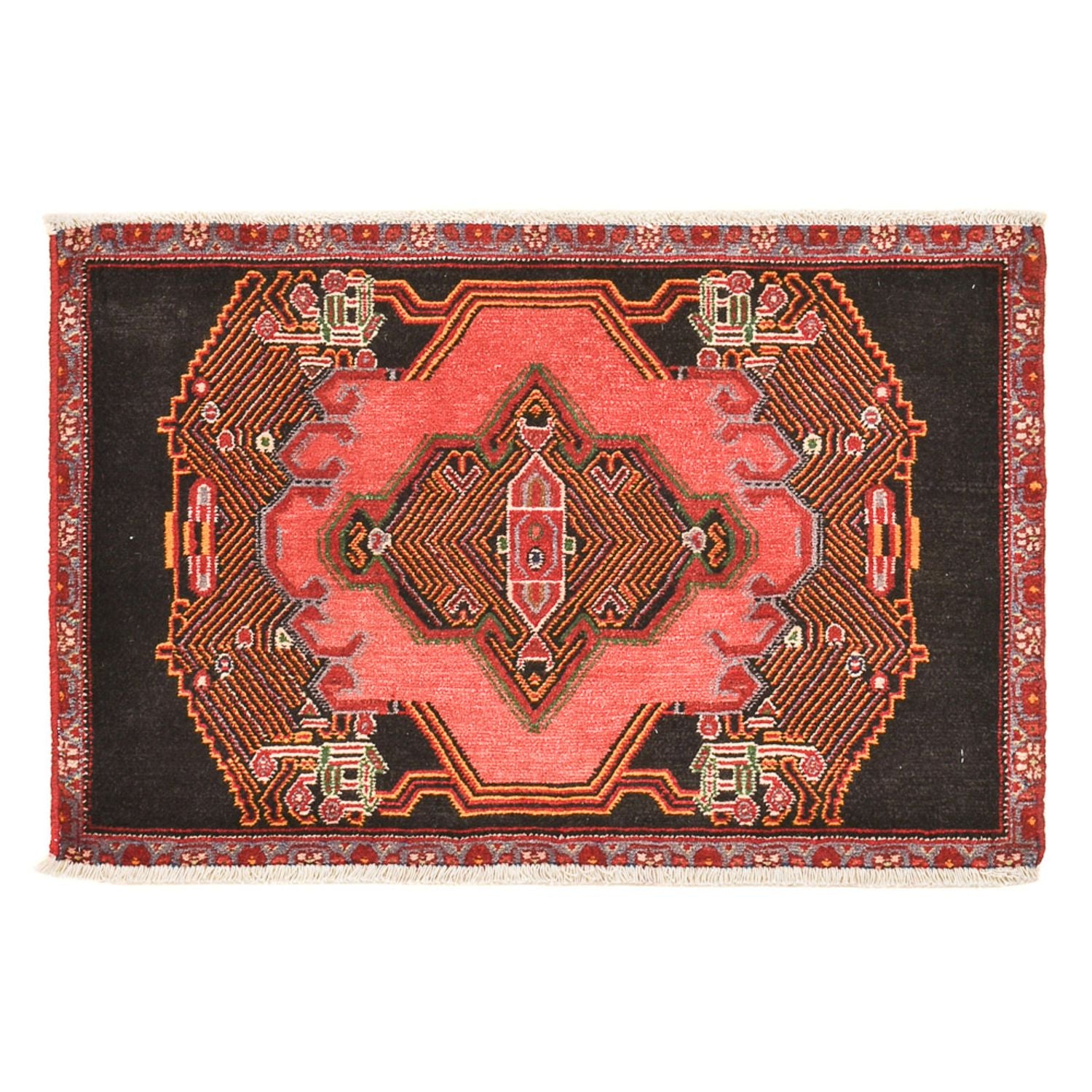 Perserteppich - Nomadic - 77 x 54 cm - hellrot