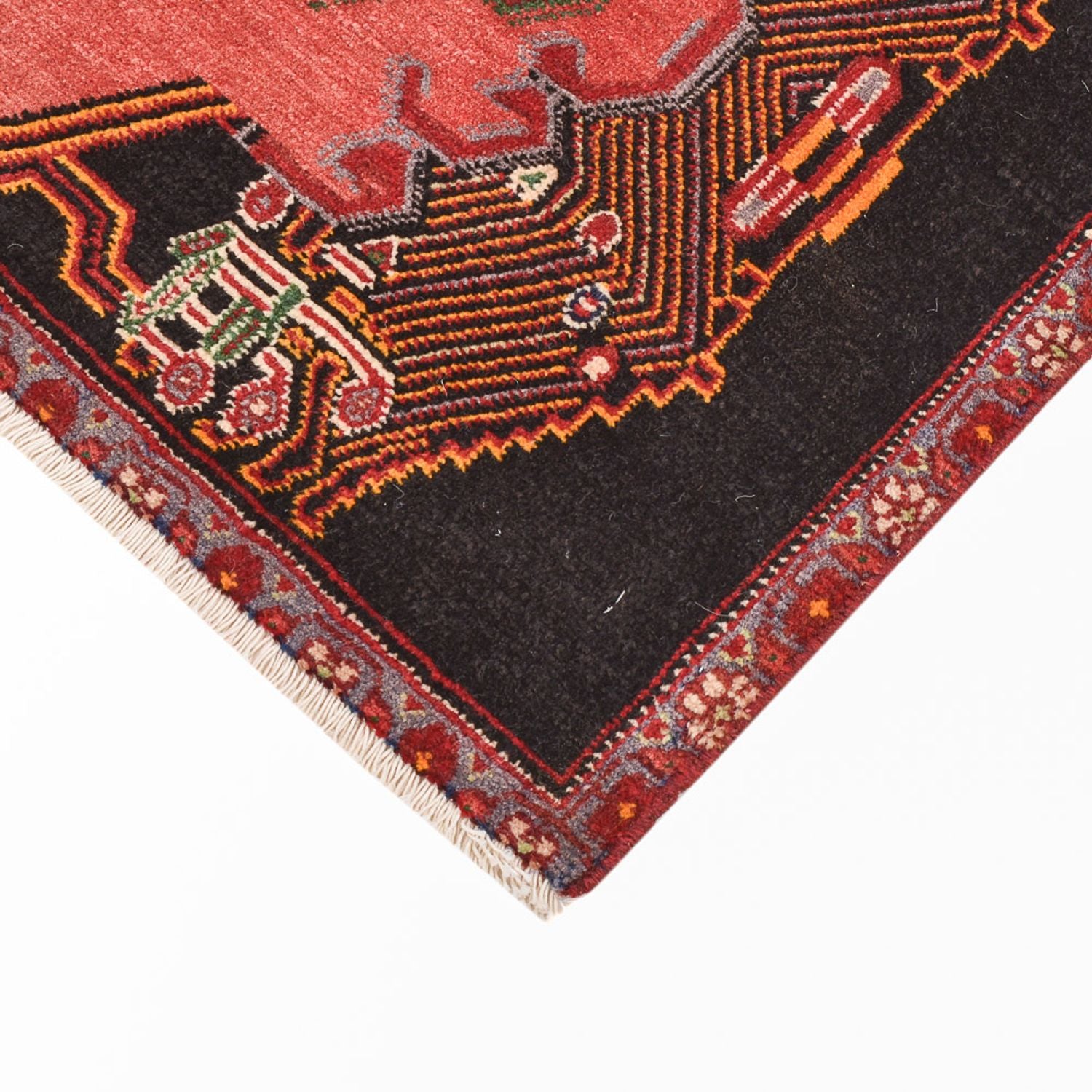 Perserteppich - Nomadic - 77 x 54 cm - hellrot