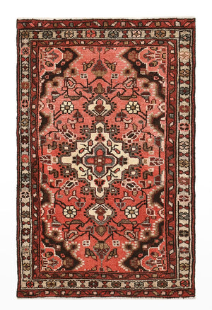 Perserteppich - Nomadic - 100 x 62 cm - hellrot