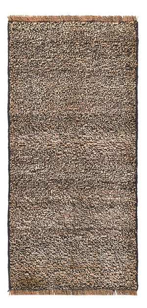 Perserteppich - Nomadic quadratisch  - 80 x 37 cm - dunkelbeige