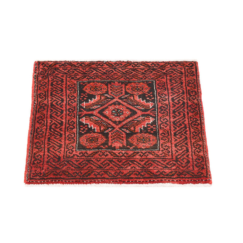 Perserteppich - Nomadic quadratisch  - 43 x 40 cm - rot