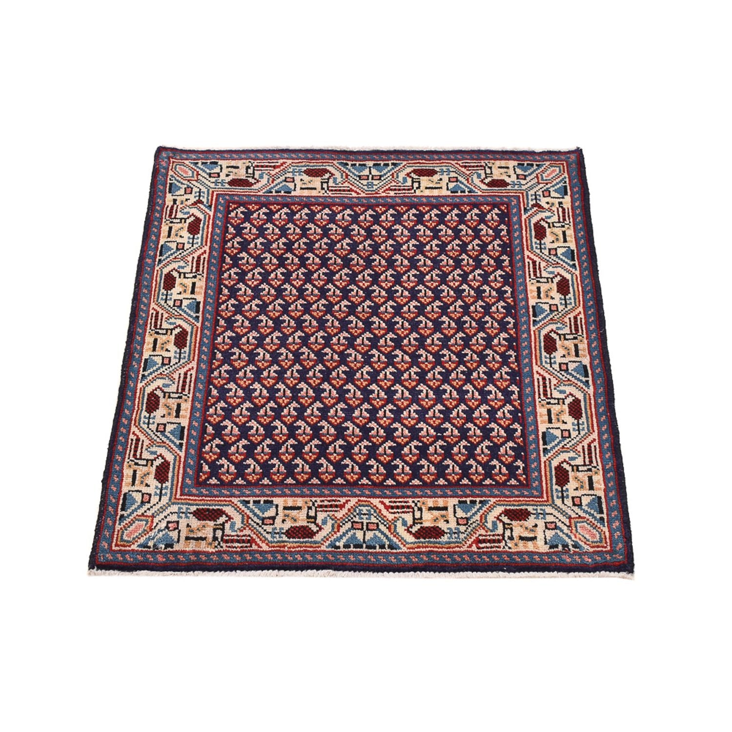 Perserteppich - Nomadic quadratisch  - 72 x 61 cm - lila