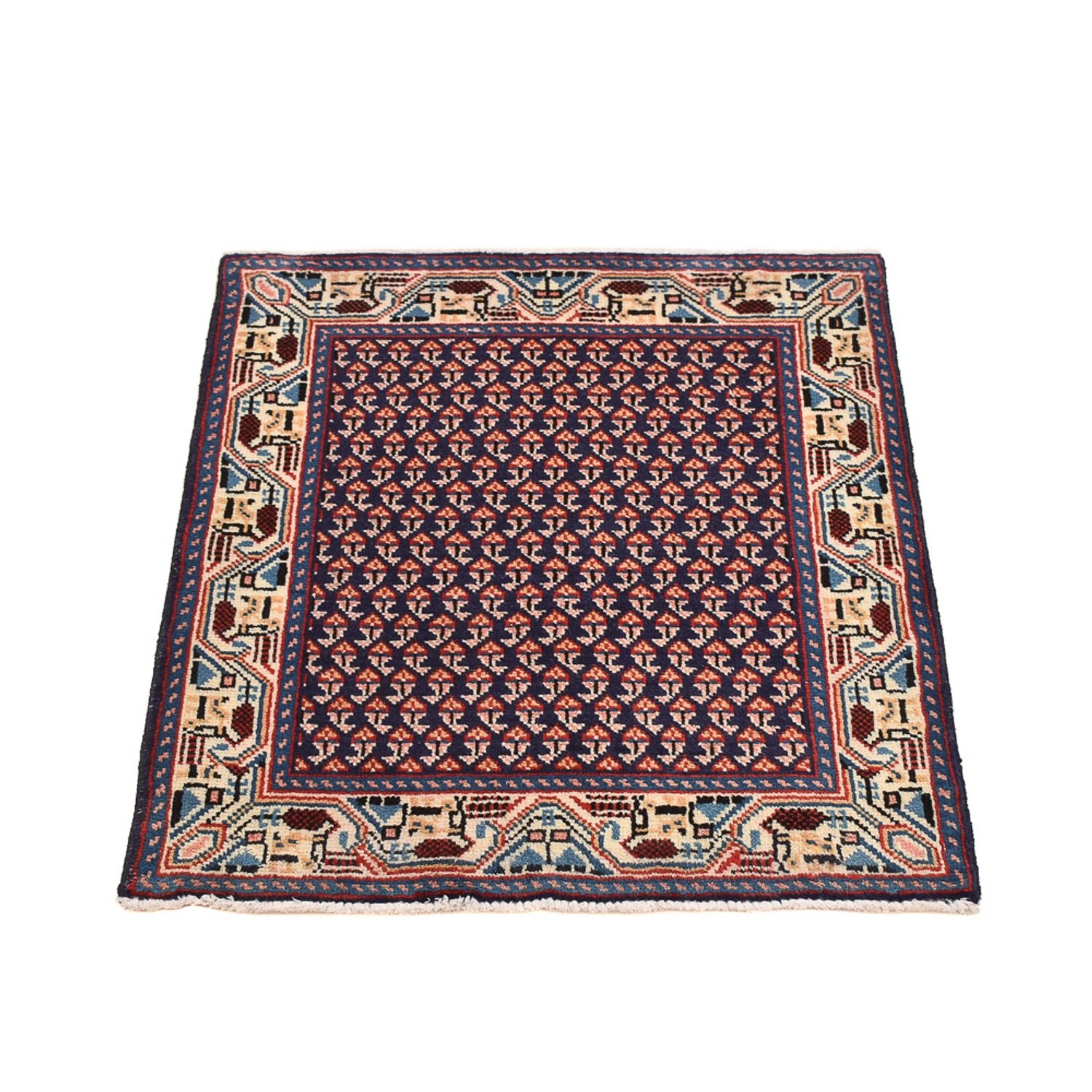 Perserteppich - Nomadic quadratisch  - 73 x 61 cm - lila