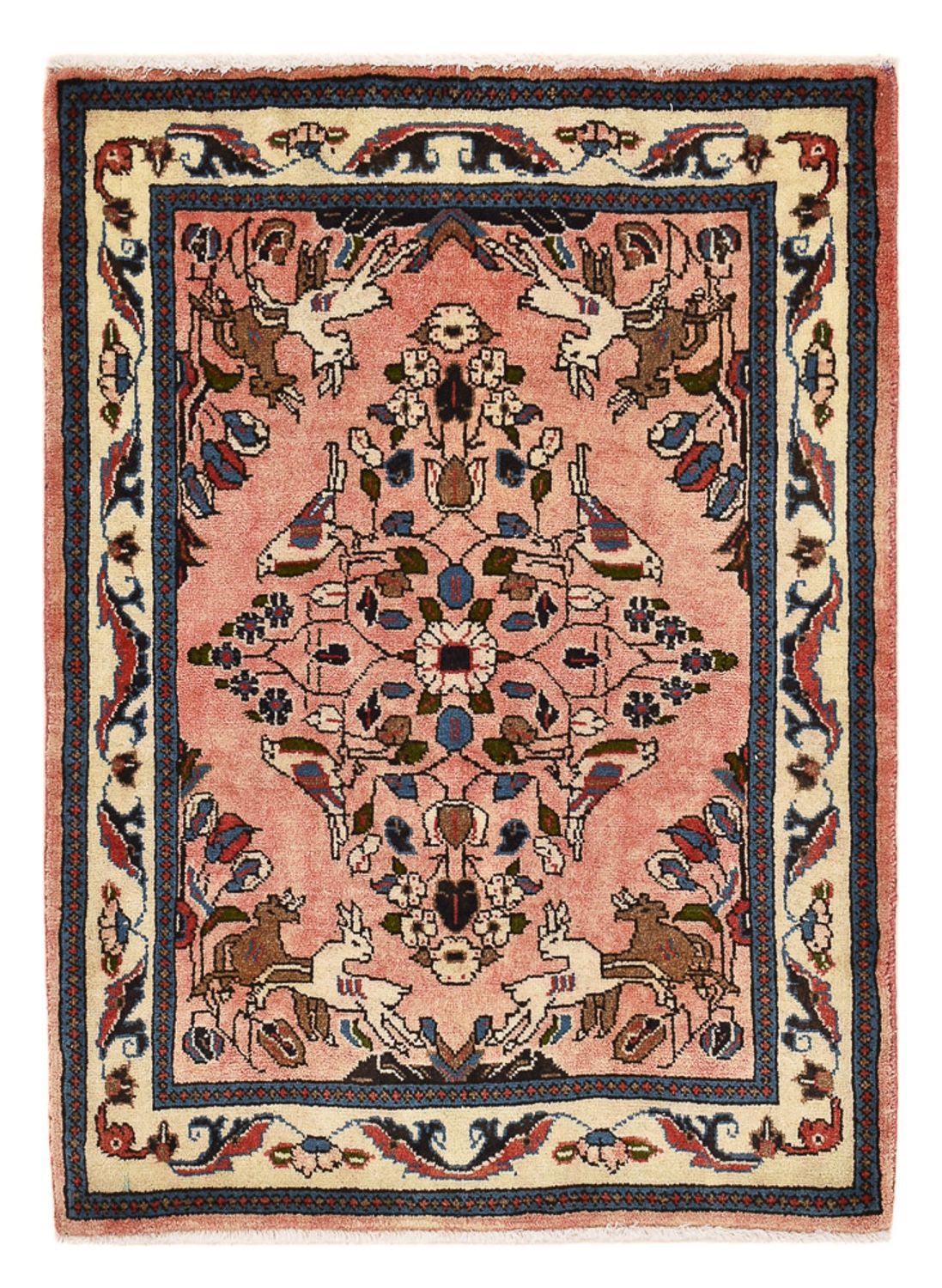 Perserteppich - Nomadic - 90 x 70 cm - hellrot
