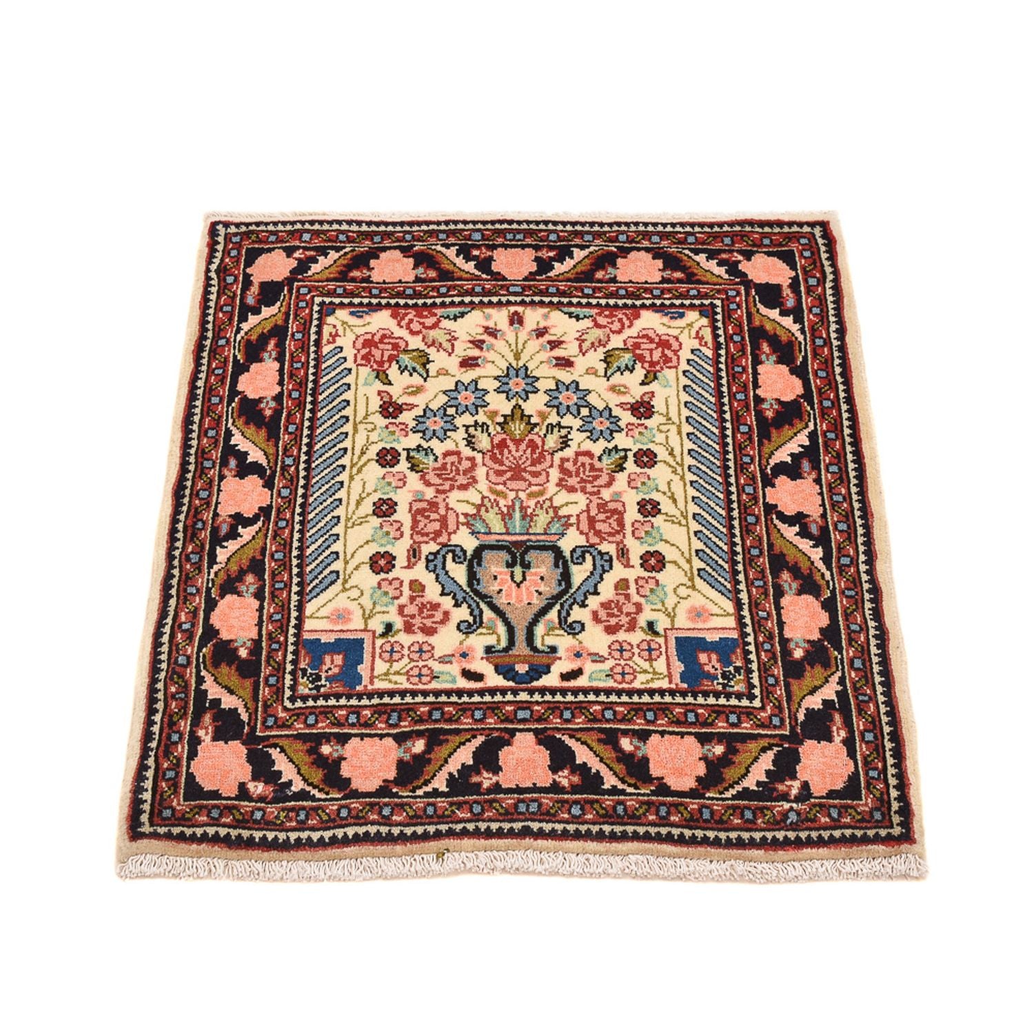 Perserteppich - Nomadic quadratisch  - 65 x 57 cm - mehrfarbig