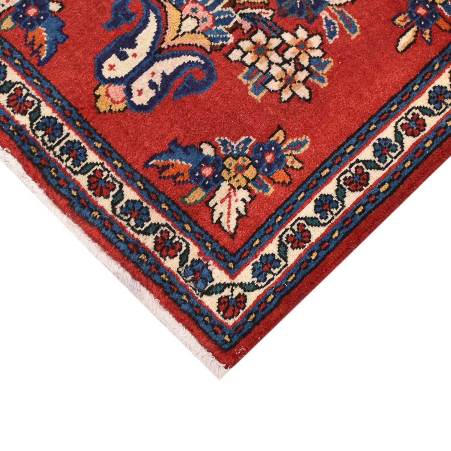 Perserteppich - Nomadic quadratisch  - 53 x 53 cm - rot