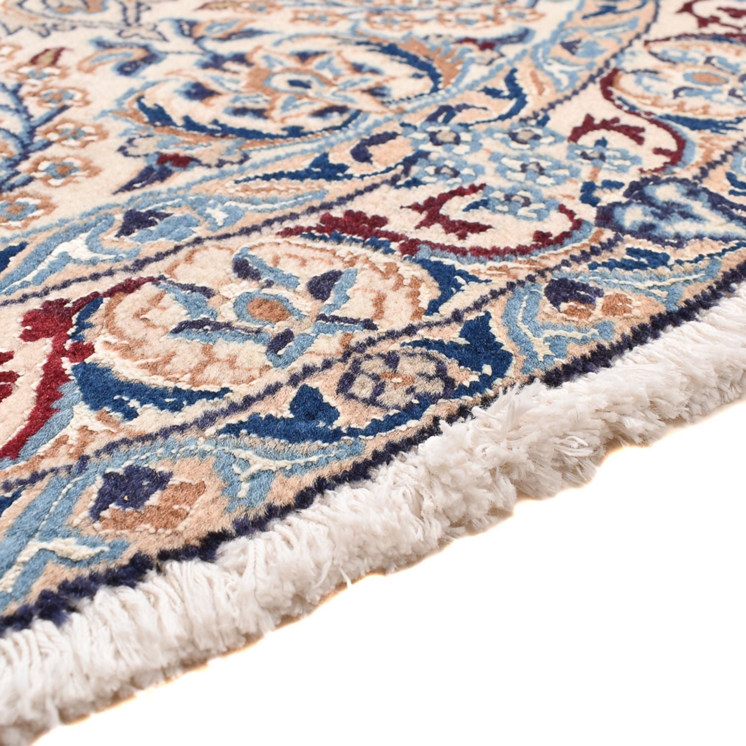 Perserteppich - Nain - Royal rund  - 136 x 136 cm - grau